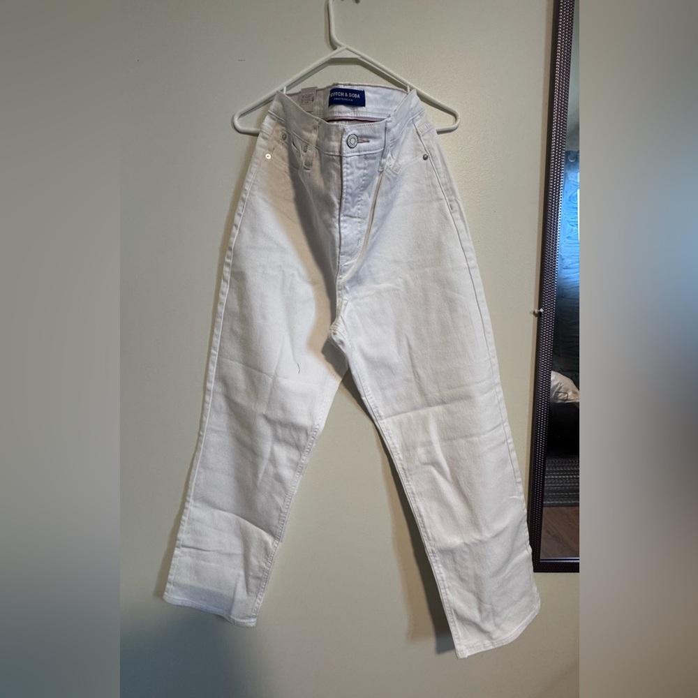 Scotch & Soda Men's Light Gray Straight Jeans